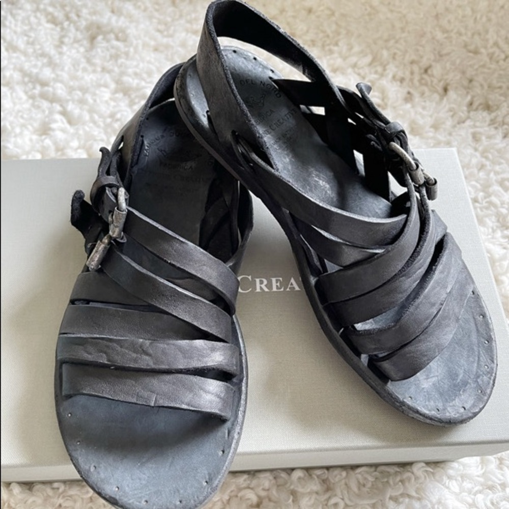 Officine Creative Black Sandals, size 40EU/7US
